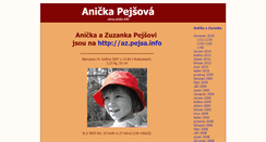 Desktop Screenshot of anna.pejsa.info